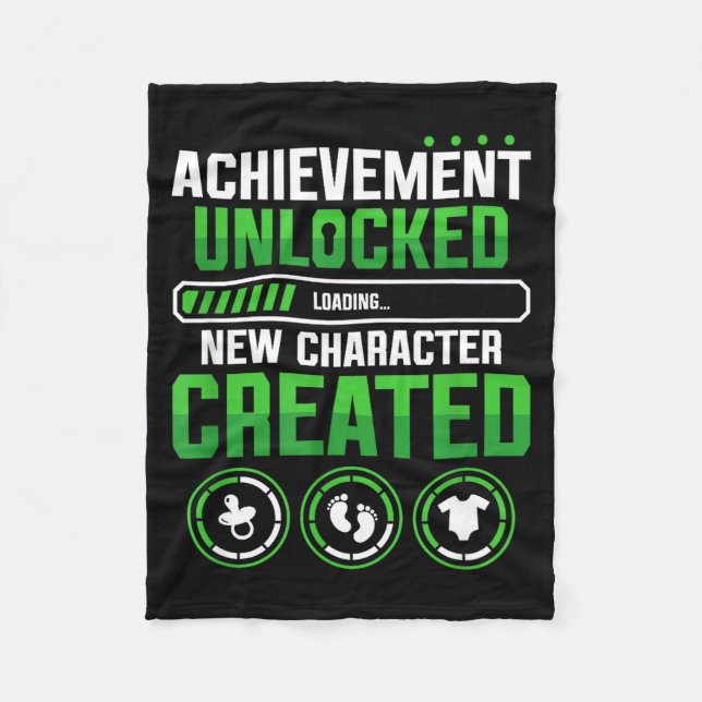 Cobertor De Velo New Character D Gamer Pregnancy Announcement  (Frente)