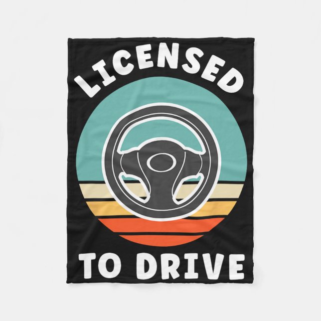 Cobertor De Velo New Driver Driver's Permit Celebration Teen Driver (Frente)