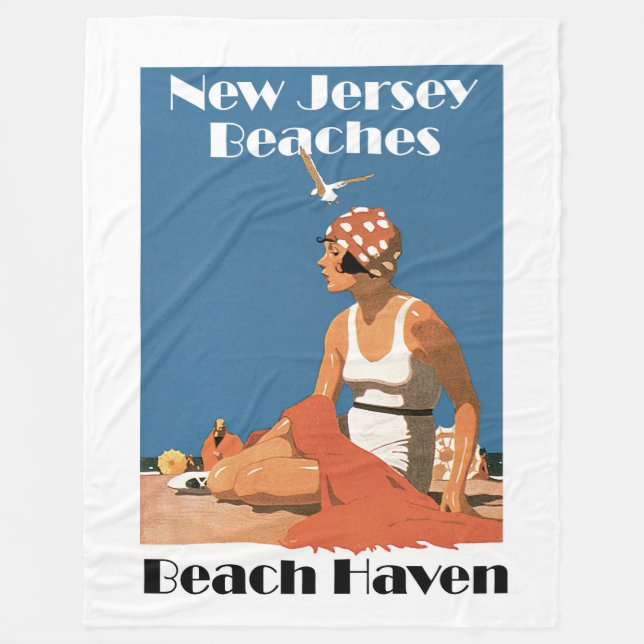 Cobertor De Velo New Jersey Beaches ~ Beach Haven (Frente)
