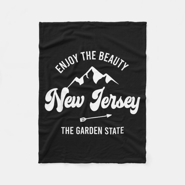 Cobertor De Velo New Jersey - The Garden State - Enjoy The Beauty  (Frente)