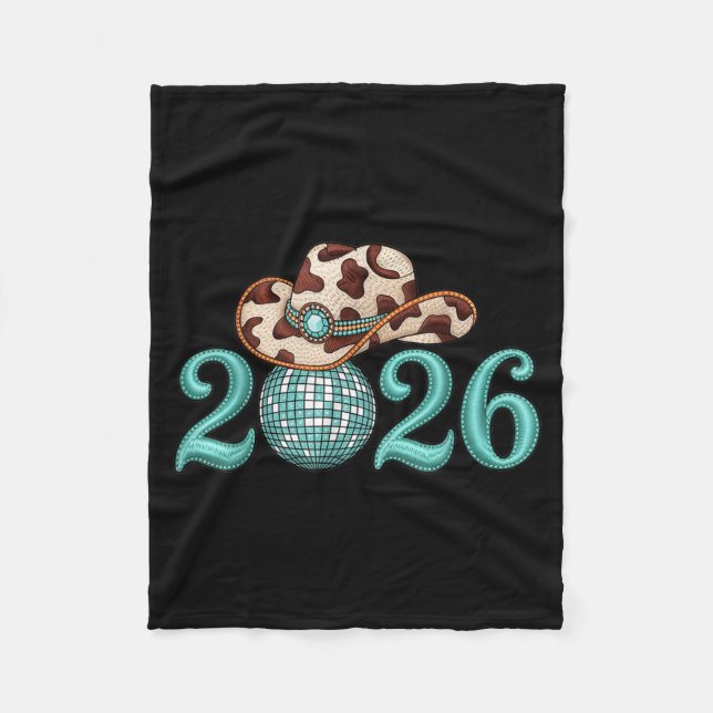Cobertor De Velo New Years Eve Party Supplies 2026 Western Nk Cowgi (Frente)