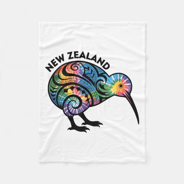 Cobertor De Velo New Zealand Kiwi Bird  (Frente)