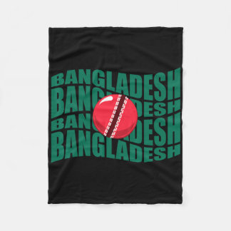 Cobertor De Velo Ngladesh Cricket National Team Wavy Flag Support