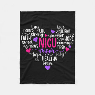 Cobertor De Velo Nicu Mãe Heart Micro Preemie Baby Mãe De Nicu Warr