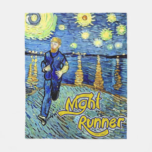 Cobertor De Velo Night Runner Starry Night