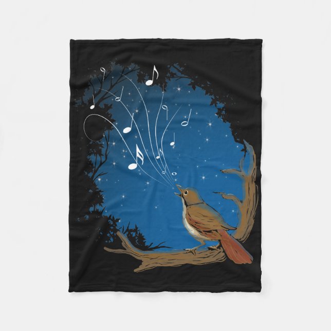 Cobertor De Velo Nightingale Song (Frente)