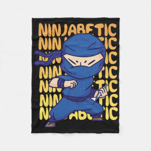 Cobertor De Velo Ninja diabética - Fig. consciência da diabetes