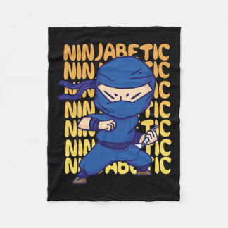 Cobertor De Velo Ninja diabética - Fig. consciência da diabetes