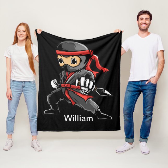 Cobertor De Velo Ninja Fleece Blanket Personalizado (In Situ)