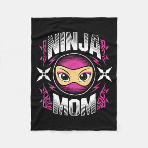 Cobertor De Velo Ninja Mamãe Ninjas Mãe Dia das Mães Mamãe Artes Ma