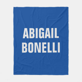 Cobertor De Velo Nitidez arrojada, excelente nome minimalista azul