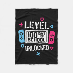 Cobertor De Velo Nível 100 Dias De Escola Desbloqueado Gamer Vídeo