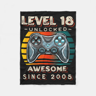 Cobertor De Velo Nível 18 Jogo de Vídeo Desbloqueado 18º Aniversári