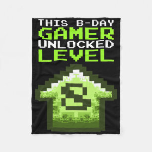 Cobertor De Velo Nível 8 Desbloqueado Aniversário Jogo de Vídeo 8º
