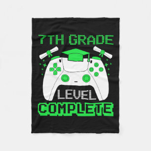 Cobertor De Velo Nível de Série Concluído Gamer Formatura da 7ª Sér
