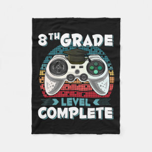 Cobertor De Velo Nível de Série Concluído Gamer Formatura da 8ª Sér