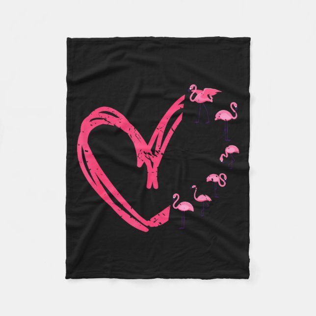 Cobertor De Velo Nk Animal Valentines Day Gift Flamingo  (Frente)