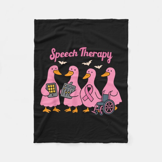 Cobertor De Velo Nk Goose Ribbon Speech Language Pathologist Therap (Frente)