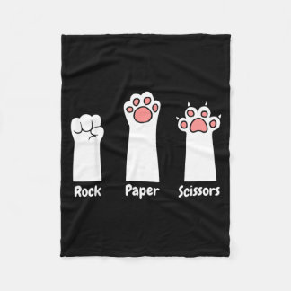 Cobertor De Velo Nk Paw Prints Pet Lover Rock Paper Scissors Hand G