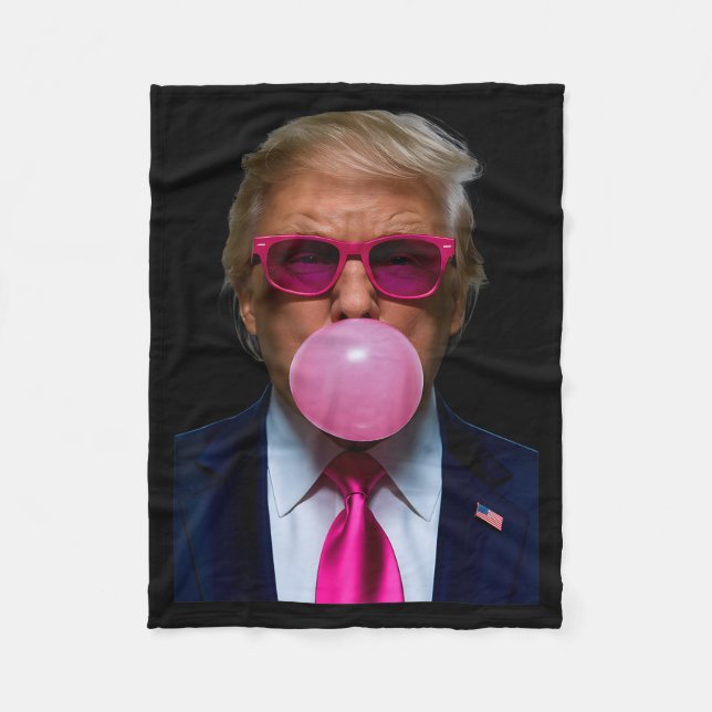Cobertor De Velo Nk Sungles Funny Donald Trump Nk Bubble Gum 2024  (Frente)