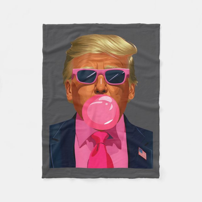 Cobertor De Velo Nk Sungles Trump Bubble Gum 2024 Vote President Fu (Frente)