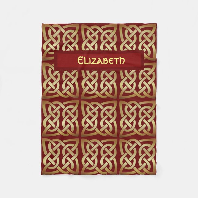 Cobertor De Velo Nó Celular de Tom de Bronze (Frente)