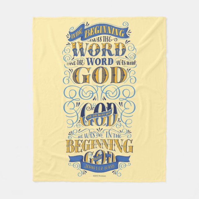 Cobertor De Velo No começo era a palavra (Frente)