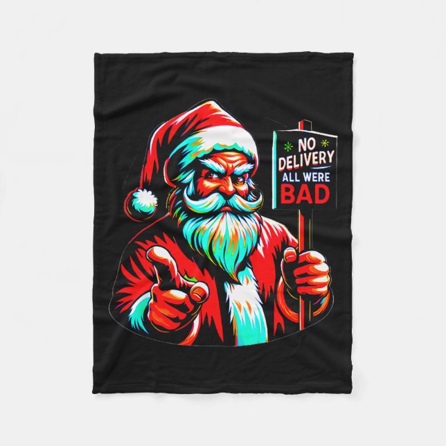 Cobertor De Velo No Delivery, All Were Bad, Santa's Humorous Christ (Frente)