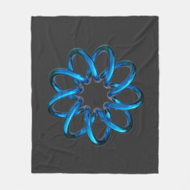 Cobertor De Velo Nó do Toro Metálico Azul