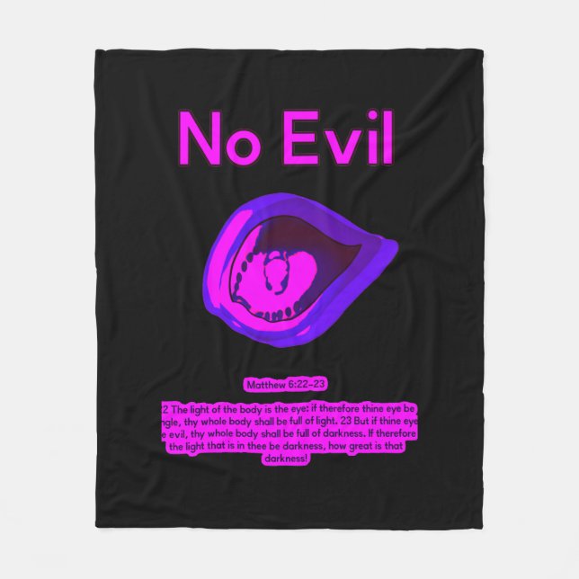 Cobertor De Velo No Evil - City Jamz - Fleece Blanket (Frente)