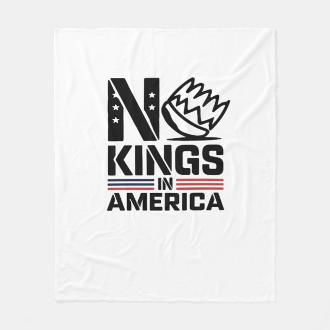 Cobertor De Velo No Kings In America Baby Creative Style (Frente)