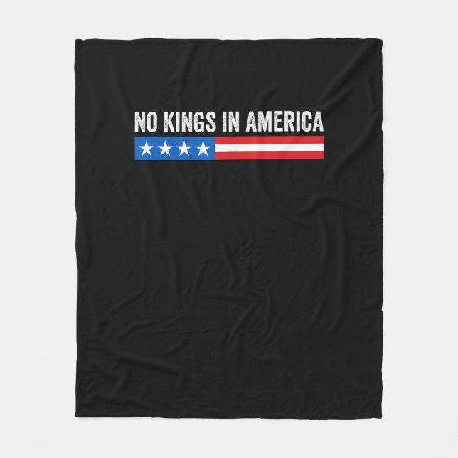 Cobertor De Velo No Kings In America Patriotic Style (Frente)