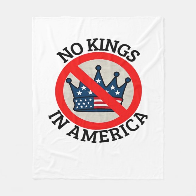 Cobertor De Velo No Kings In America Retro Classic (Frente)