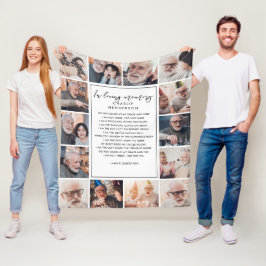 Cobertor De Velo No Loving Memory 14-Photo Name & Custom Cote (Amar