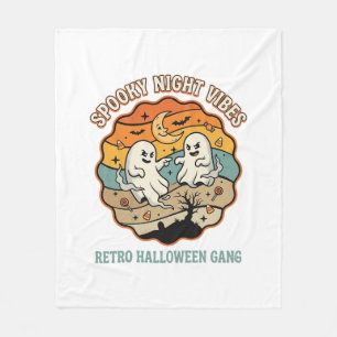 Cobertor De Velo Noite de Fantasmas Retrô de Halloween
