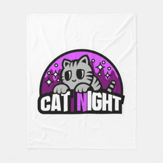 Cobertor De Velo Noite de gato