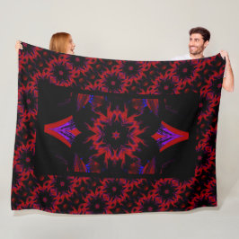 Cobertor De Velo Noite de Lotus Fleece Blanket