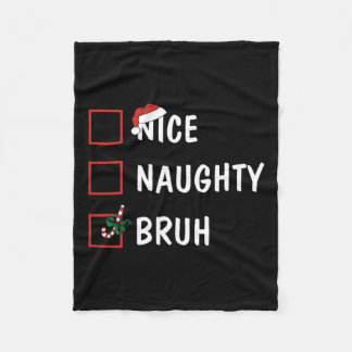 Cobertor De Velo Noite de Natal Bela, Maldita Bruh Engraçado Lista
