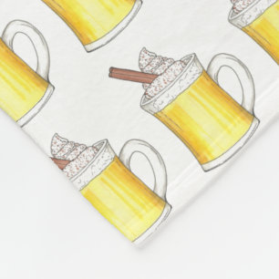 Cobertor De Velo Noite de Natal Nog Eggnog Bebidas de inverno