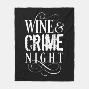 Cobertor De Velo Noite do Vinho e Crime - crime engraçado
