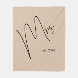 Cobertor De Velo Noiva Moderna | Borige + Script Preto