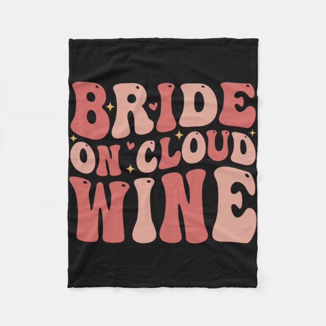 Cobertor De Velo Noiva Na Nuvem Vinho Bebida Groovy Despedida de So (Frente)