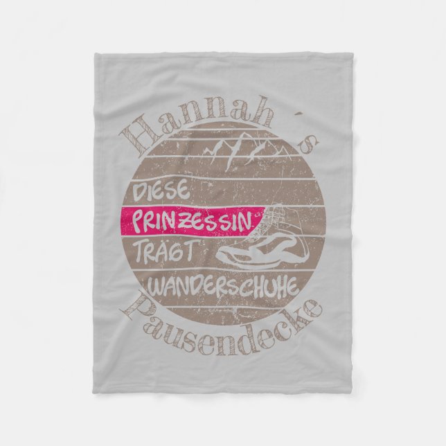 Cobertor De Velo nome da barra personalisierbar Prinzessin Wandersc (Frente)
