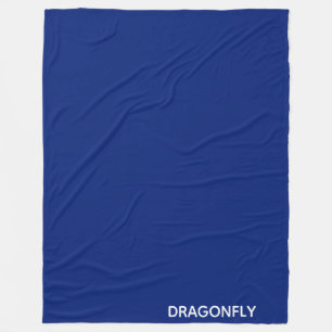 Cobertor De Velo Nome da cor azul do Dragonfly