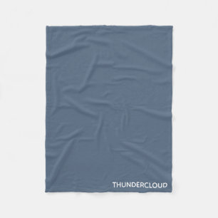 Cobertor De Velo Nome da Cor da cinza Azul da Thundercloud