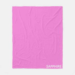 Cobertor De Velo Nome da cor rosa de apphire