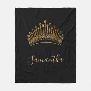 Cobertor De Velo Nome da coroa da princesa tiara, rainha do ouro ne