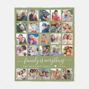 Cobertor De Velo Nome da Família de Cotação de Colagem de Fotos Mod