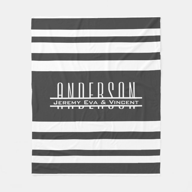 Cobertor De Velo Nome da família e nomes próprios (Frente)