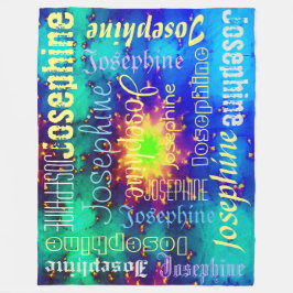 Cobertor De Velo Nome da Galáxia Explosão Solar Supernova Tie-dye